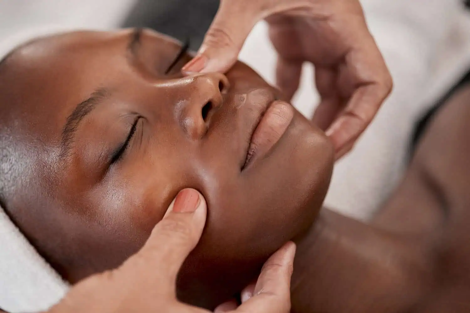 a person receiving a massage