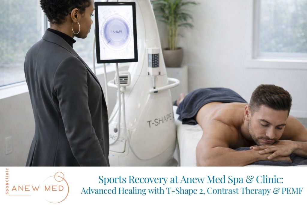 Sports Recovery at Anew Med Spa & Clinic Advanced Healing with T-Shape 2, Contrast Therapy & PEMF